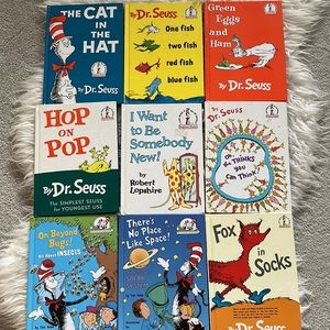 Vintage Dr. Seuss Hardcover Books - Lot of 10 (Hop on Pop, Green Eggs & Ham)